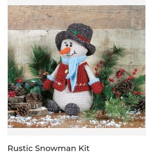 Mary Maxim Rustic Snowman Kit NWTS